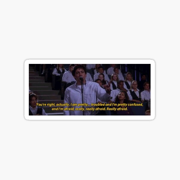 donnie darko, troubled and confused Sticker
