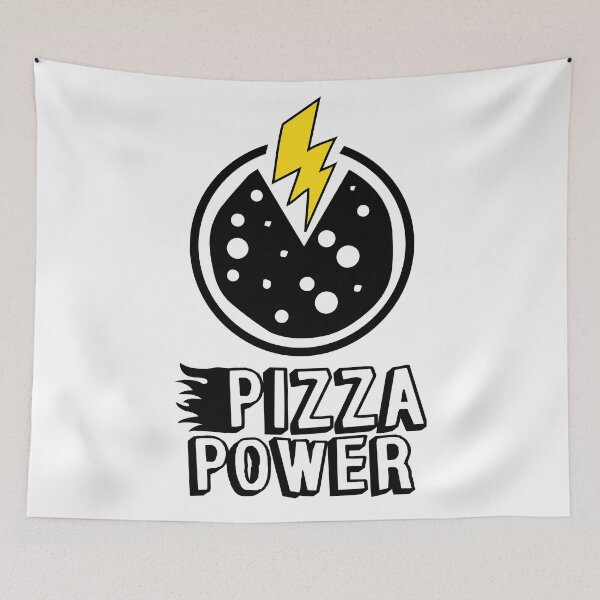 Item preview, Powered by Pizza - Pizza is love & Life designed and sold by alltheprints.