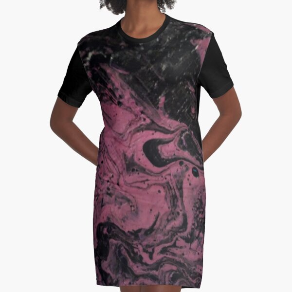 Burnt Pepto Graphic T-Shirt Dress