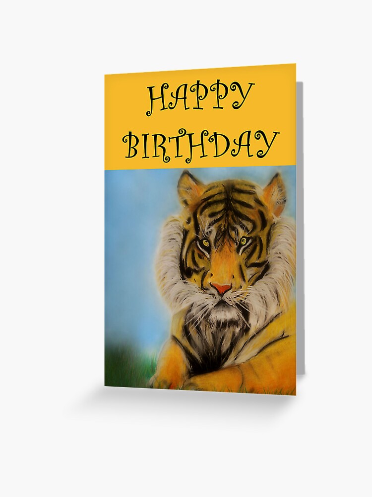 Wholesale Tiger & Toucan - 4x6 Blank Birthday Card for your store