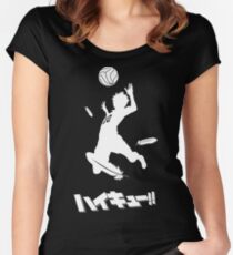 Haikyuu!! Hinata spike Women's Fitted Scoop T-Shirt