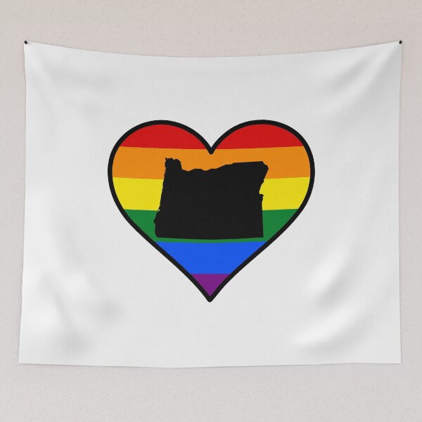 Item preview, Oregon Gay Pride Heart designed and sold by fearcity.