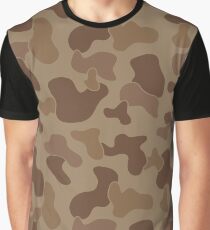 Camuflage Desert Army Pattern Graphic T-Shirt