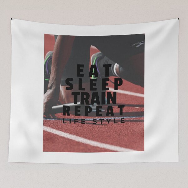 Item preview, Eat, Sleep, Train, Repeat Design designed and sold by KleinJenny.