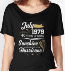 July 1979 Sunshine Mixed With A Little Hurricane Relaxed Fit T-Shirt