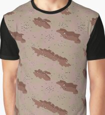 Camuflage Mud Army Pattern Graphic T-Shirt