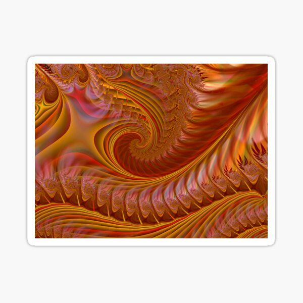 Autumn Waves Sticker