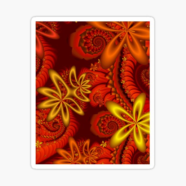 Fall Flowers Sticker