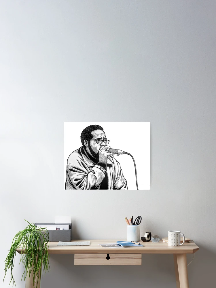 Thumbnail 2 of 3, Poster, Mic Up Rapper designed and sold by WittyMillennial.