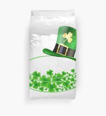Hockey Shamrock St.Patrick's Day T-shirt Duvet Cover