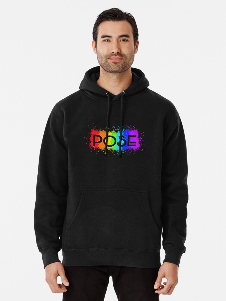 rainbow paint splatter hoodie