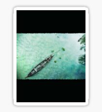 Green Boat Lagoon in Kerala -131 Sticker