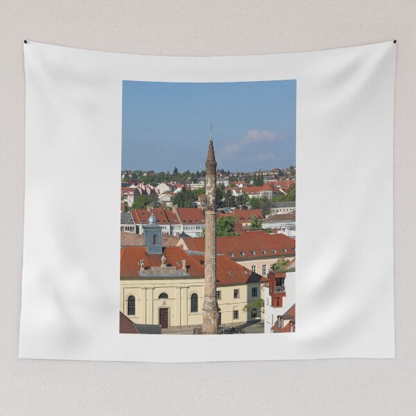 Item preview, famous minaret landmark Eger cityscape designed and sold by goceris.