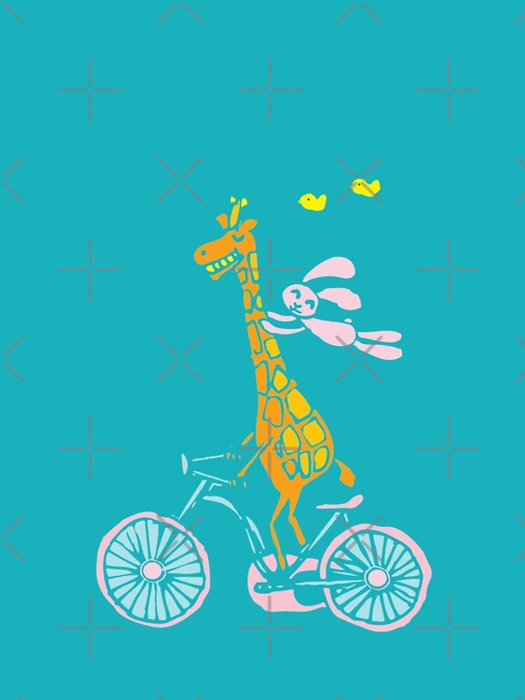 Bunny going for a ride with Giraffe by whya