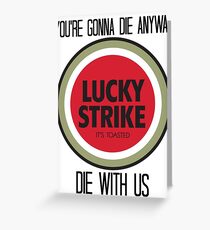 mad men lucky strike pitch Greeting Card