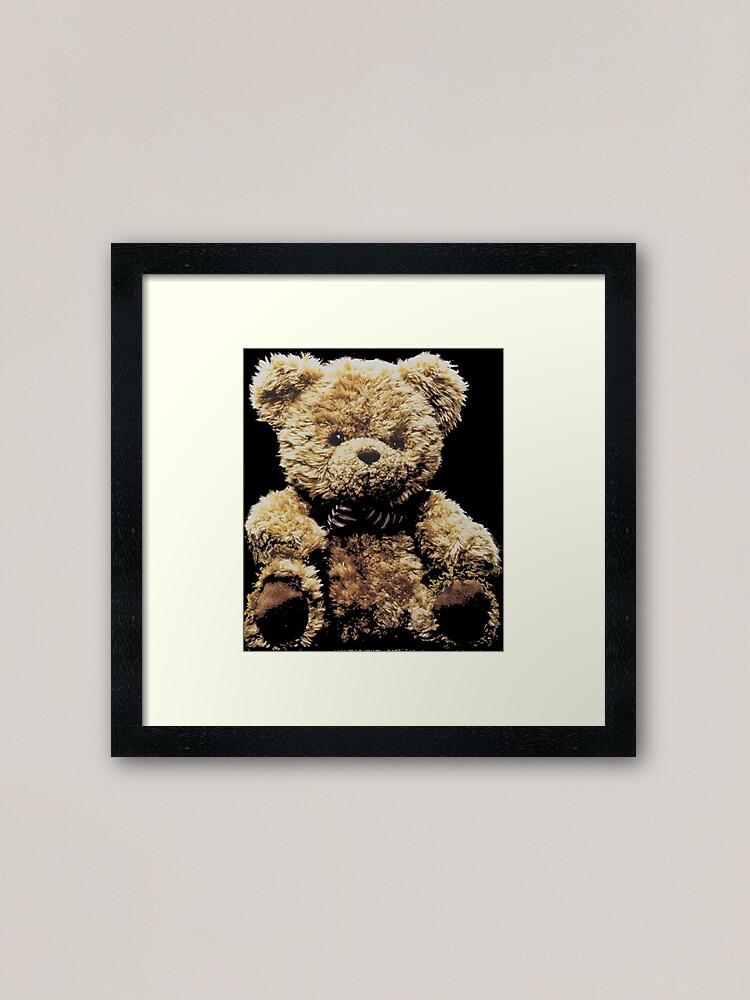 teddy bear framed art