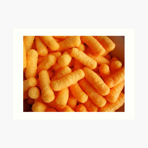 cheesy puffs Art Print