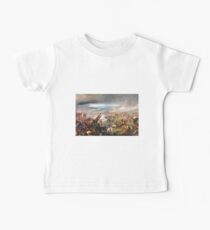 Battle of Tuyutí. #war, #crowd, #weapon, #army, #battle, illustration, painting, people, art, flame Baby Tee