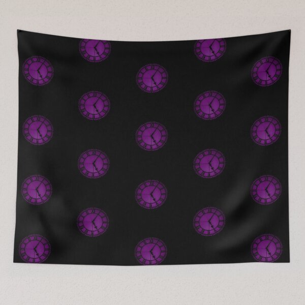 Item preview, purple clock designed and sold by Perggals© - Stacey Turner.