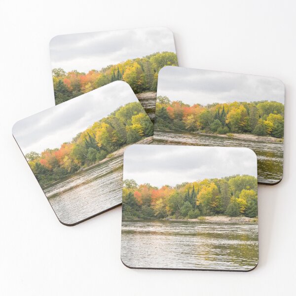 Item preview, Silver and Gold Currents - Mississagi River Autumn  designed and sold by Georgia Mizuleva.