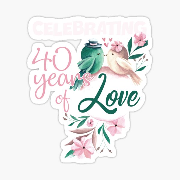 Item preview, Celebrating 40th Wedding Anniversary designed and sold by Matthew Whittaker.