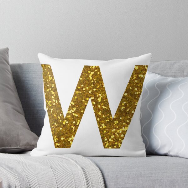 Item preview, GOLD LETTER W GOLD GLITTER designed and sold by Pascally.