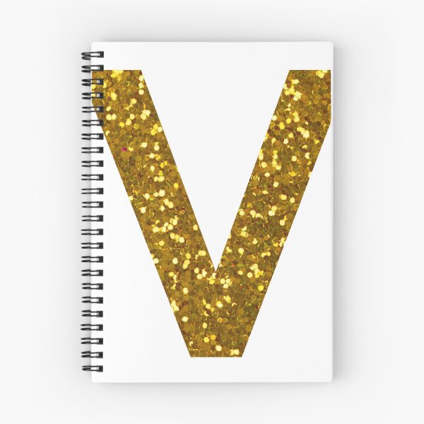 Item preview, GOLD LETTER V GOLD GLITTER designed and sold by Pascally.