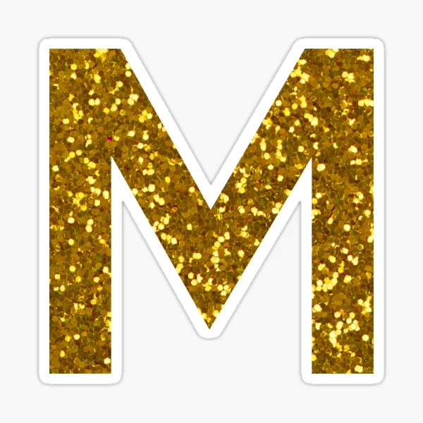 Gold Glitter Alphabet Sticker Sheets – Cami Monet