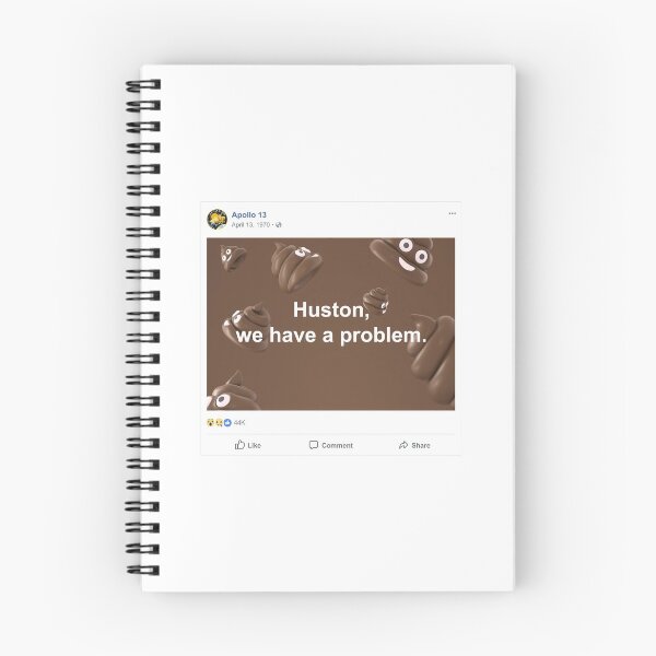 Item preview, Huston, we have a problem - Apollo 13 facebook post, emoji designed and sold by billky.