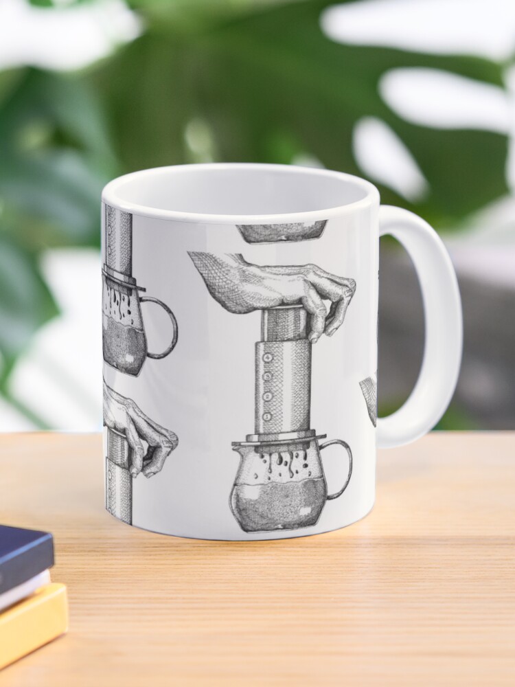 Aeropress Coffee Mug for Sale by landscafe