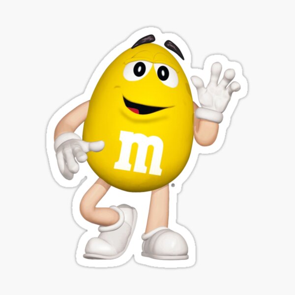 yellow m and m