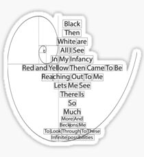 Lateralus of Fibonacci Sticker