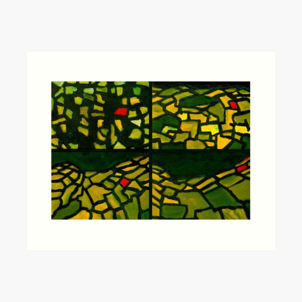 The Red Field Art Print