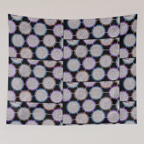 Item preview, Maze of Connected, Colorful Bubbles designed and sold by gorff.