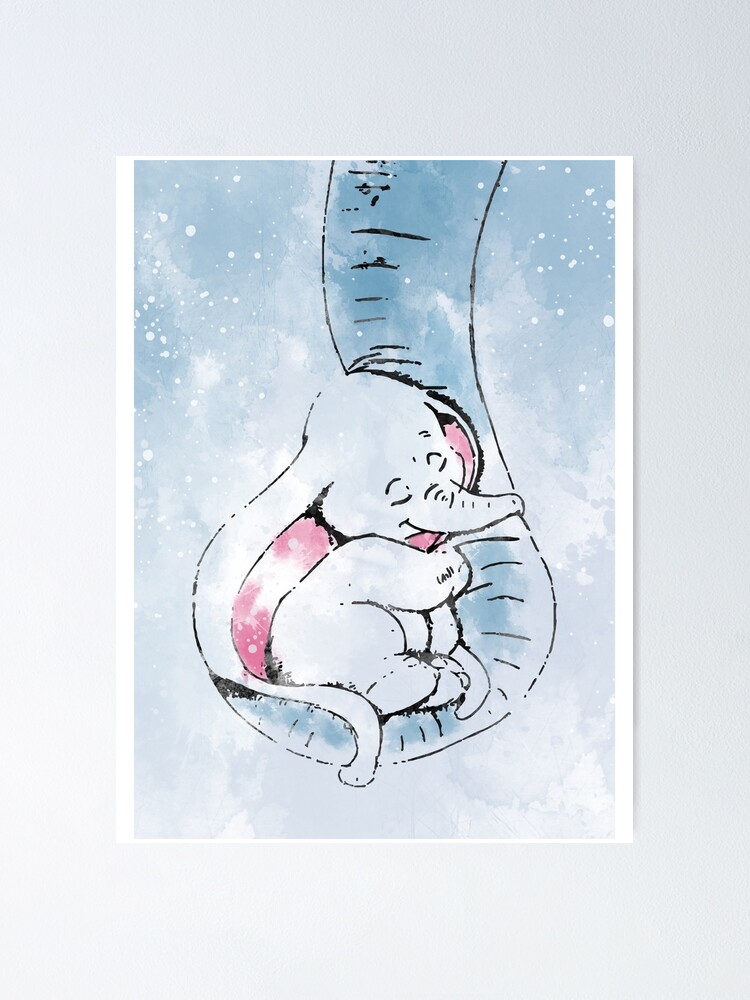 Poster Dumbo Et Sa Mere Par Rosaliartbook Redbubble