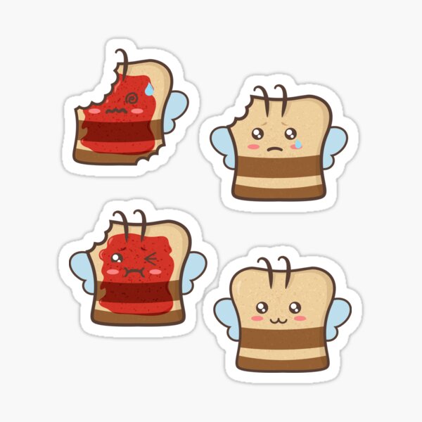 Item preview, Bumblebread with Jam (white) designed and sold by animinimal.