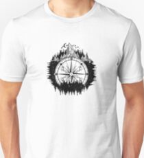 Mountain and compass Unisex T-Shirt