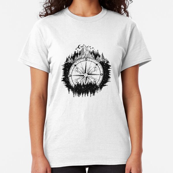 Mountain and compass Classic T-Shirt