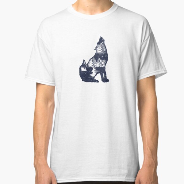 Wolf double exposure Classic T-Shirt