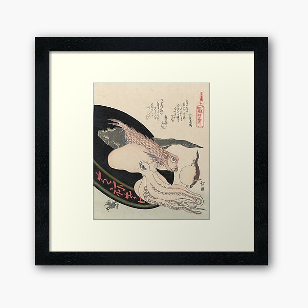Kanagawa, Totoya Hokkei, c. 1890 Framed Art Print