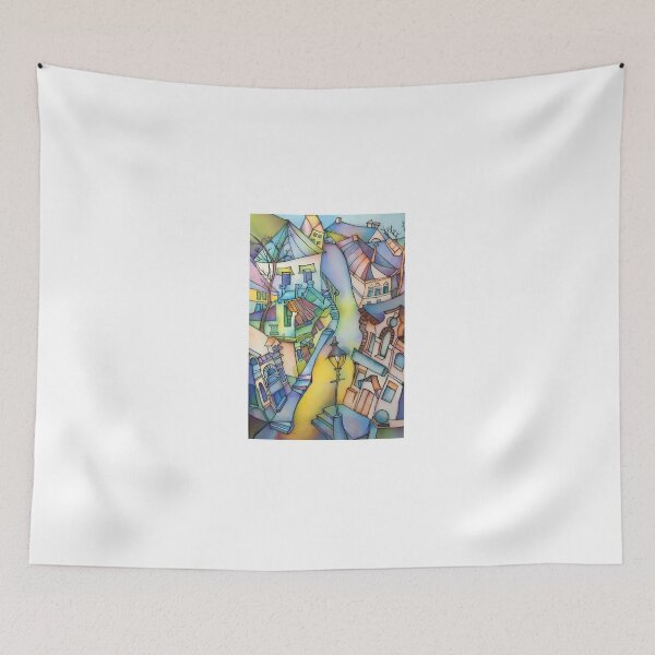 Item preview, drawn town in different colors designed and sold by olena2552.