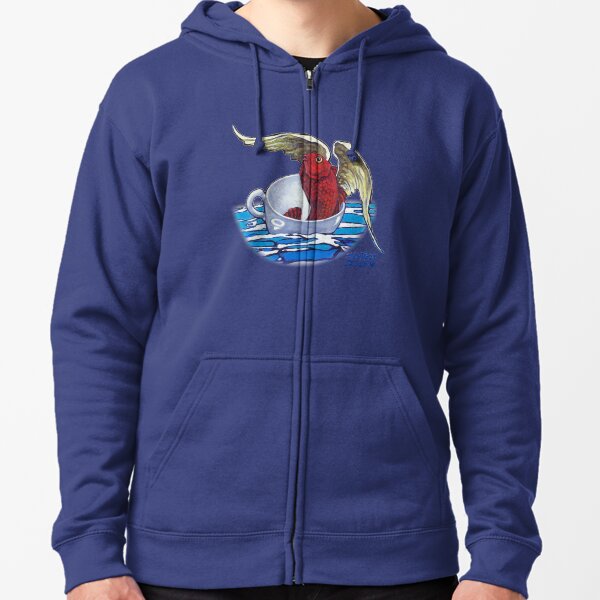 The Ascent (fish detail) Zipped Hoodie