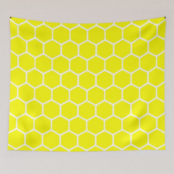 Item preview, Yellow Honeycomb Pattern designed and sold by starrylite.