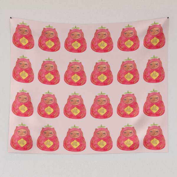 Item preview, Kuma Daruma - Goodluck Bear designed and sold by Leafbear Studio.