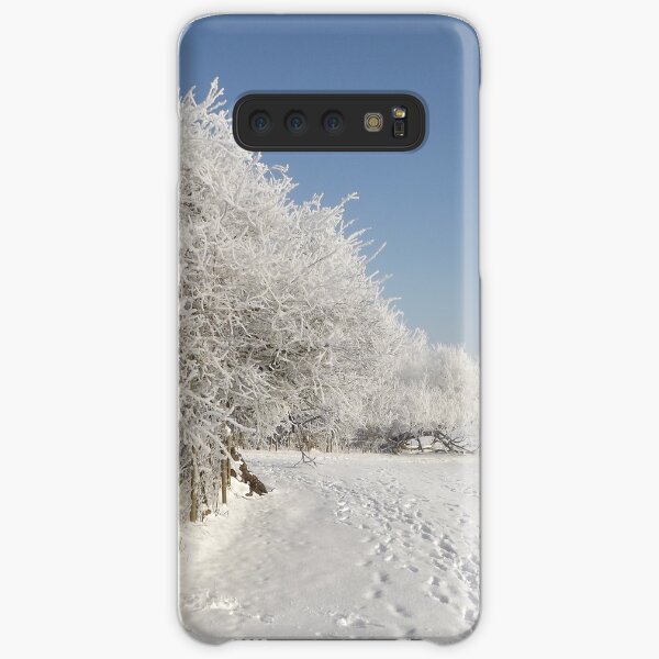 Snow on the river bank Samsung Galaxy Snap Case