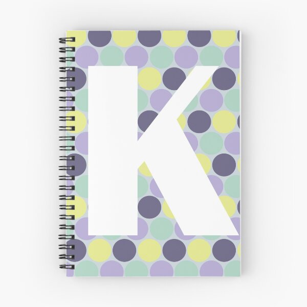 Item preview, Purple Polka Dot Letter K designed and sold by vickennobile.