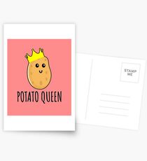 Kartoffel-Königin - lustiges Kartoffelgeschenk Postkarten