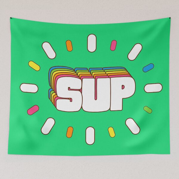Item preview, Sup! - Fun Colorful Slang Meme designed and sold by awiec.