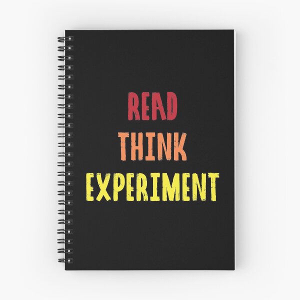 Item preview, Read, Think, Experiment. | Life | Quotes | Red Orange Yellow | Black designed and sold by Wintre2.
