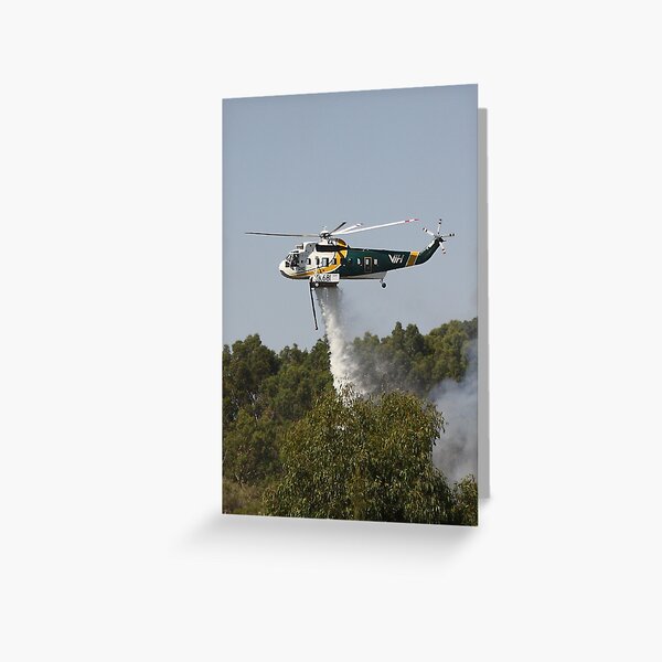 Firebomber Helicopter Greeting Card